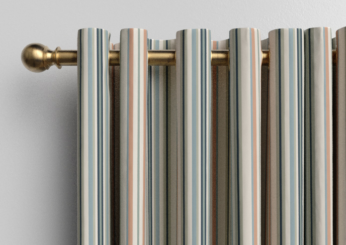 The British Stripe Co. Elizabeth, Polzeath No.1 - Made to Measure Curtains - Image 12